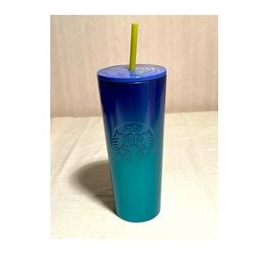 Starbucks stainless‎ steel blue/teal ombre 24oz